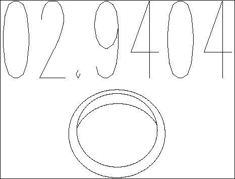 MTS 02.9404 - Уплотнительное кольцо, труба выхлопного газа autosila-amz.com