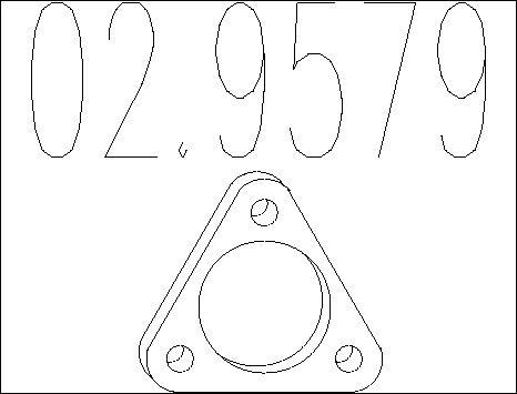MTS 02.9579 - Прокладка, труба выхлопного газа autosila-amz.com