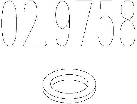MTS 02.9758 - Уплотнительное кольцо, труба выхлопного газа autosila-amz.com