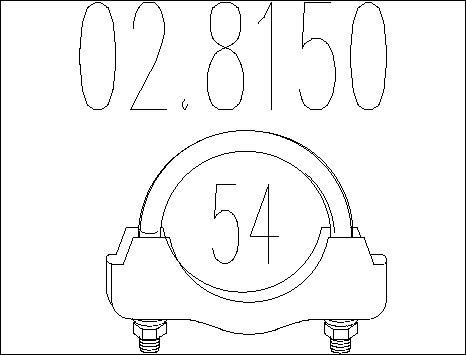 MTS 02.8150 - Соединительные элементы, система выпуска autosila-amz.com