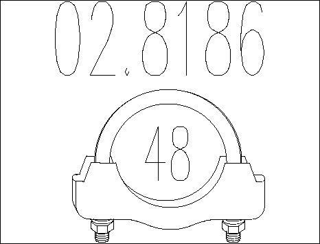 MTS 02.8186 - Соединительные элементы, система выпуска autosila-amz.com