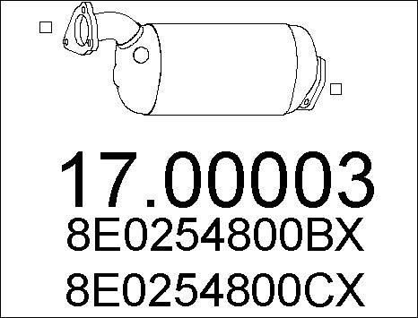 MTS 17.00003 - Сажевый / частичный фильтр, система выхлопа ОГ autosila-amz.com