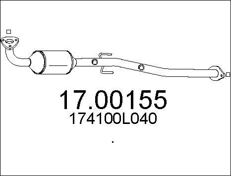 MTS 17.00155 - Сажевый / частичный фильтр, система выхлопа ОГ autosila-amz.com