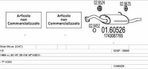 MTS C090026001396 - Система выпуска ОГ autosila-amz.com