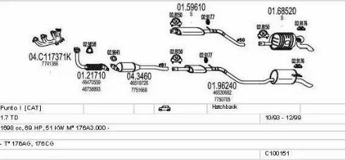 MTS C100151012861 - Система выпуска ОГ autosila-amz.com