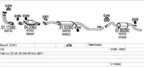 MTS C110082003786 - Система выпуска ОГ autosila-amz.com