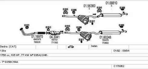 MTS C170062008899 - Система выпуска ОГ autosila-amz.com