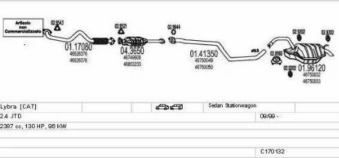 MTS C170132007162 - Система выпуска ОГ autosila-amz.com