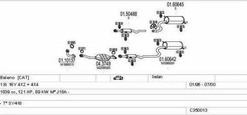 MTS C350013004201 - Система выпуска ОГ autosila-amz.com