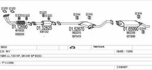 MTS C300057003643 - Система выпуска ОГ autosila-amz.com