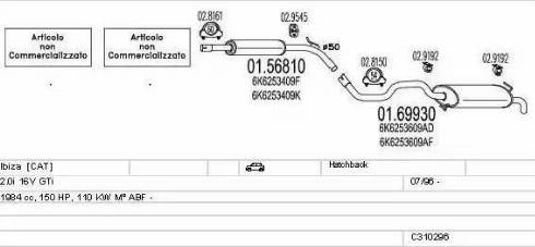 MTS C310296008045 - Система выпуска ОГ autosila-amz.com