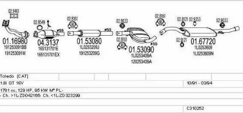 MTS C310252006490 - Система выпуска ОГ autosila-amz.com