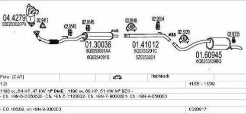 MTS C380817012130 - Система выпуска ОГ autosila-amz.com