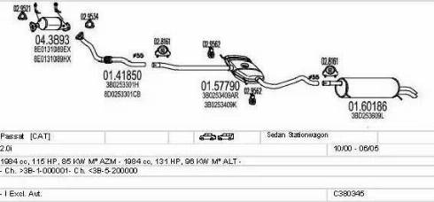 MTS C380345003204 - Система выпуска ОГ autosila-amz.com