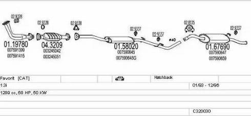 MTS C320030004801 - Система выпуска ОГ autosila-amz.com