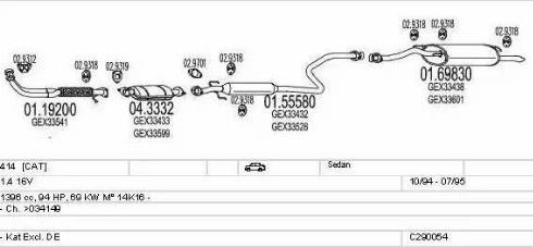 MTS C290054003510 - Система выпуска ОГ autosila-amz.com