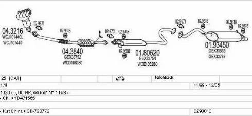 MTS C290012003452 - Система выпуска ОГ autosila-amz.com