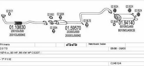 MTS C240124004600 - Система выпуска ОГ autosila-amz.com