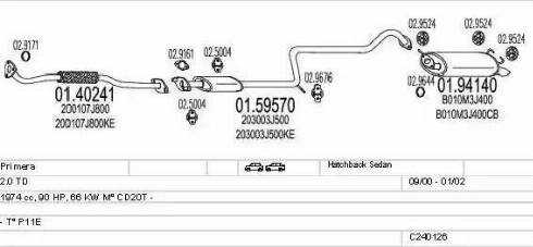 MTS C240126004602 - Система выпуска ОГ autosila-amz.com