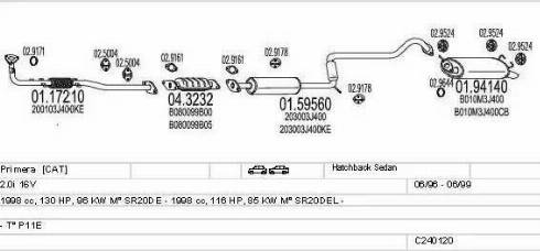 MTS C240120004596 - Система выпуска ОГ autosila-amz.com