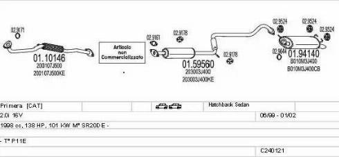 MTS C240121004597 - Система выпуска ОГ autosila-amz.com