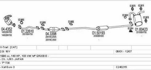 MTS C240215009435 - Система выпуска ОГ autosila-amz.com