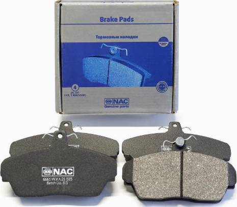 NAC NB-6661F - Тормозные колодки, дисковые, комплект autosila-amz.com