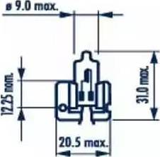 Narva 48720 - (H2) лампа для автомобильн фар !24V 70W X511 стандарт\Omn autosila-amz.com