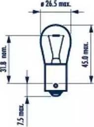 Narva 17511 - Лампа накаливания, дополнительный фонарь сигнала торможения autosila-amz.com