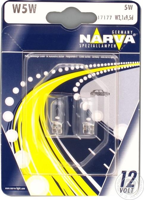 Narva 17177B2 - Лампа, мигающие / габаритные огни autosila-amz.com