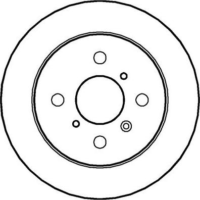 Akebono BN-1011 - Тормозной диск autosila-amz.com