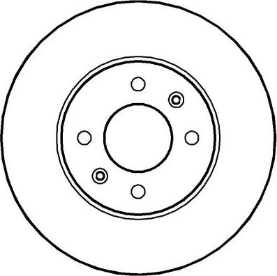 NK 203523 - Диск тормозной передний (256x22mm) / HYUNDAI Acce autosila-amz.com