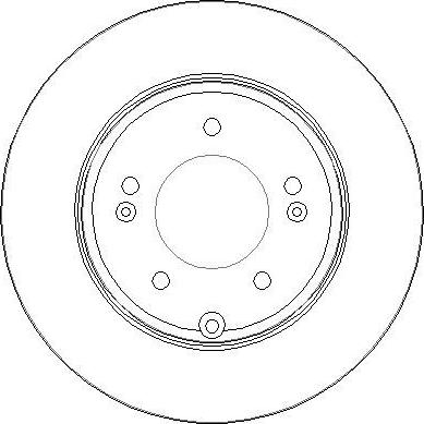 Triscan 8120 43155 - диск тормозной задн. Hyun autosila-amz.com