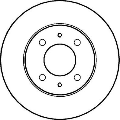 Japanparts JDIH16 - диск тормозной перед. Hyun autosila-amz.com