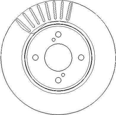 National NBD2033 - Тормозной диск autosila-amz.com