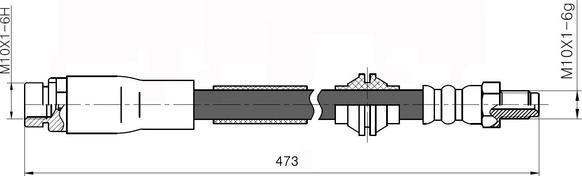 National NBH6039 - Тормозной шланг autosila-amz.com