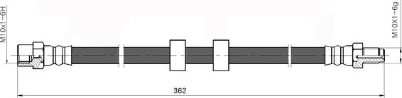 National NBH6038 - Тормозной шланг autosila-amz.com