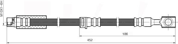 National NBH6078 - Тормозной шланг autosila-amz.com