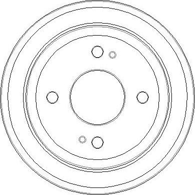 National NDR024 - Тормозной барабан autosila-amz.com