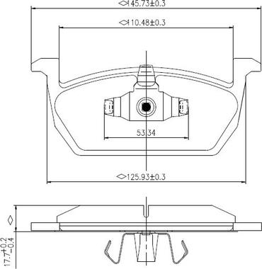 National NP3001 - Тормозные колодки, дисковые, комплект autosila-amz.com