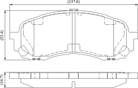 National NP3119 - Тормозные колодки, дисковые, комплект autosila-amz.com