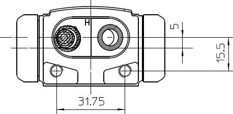 National NWC5027 - Колесный тормозной цилиндр autosila-amz.com