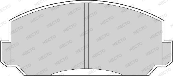 Necto FD904A - Тормозные колодки, дисковые, комплект autosila-amz.com