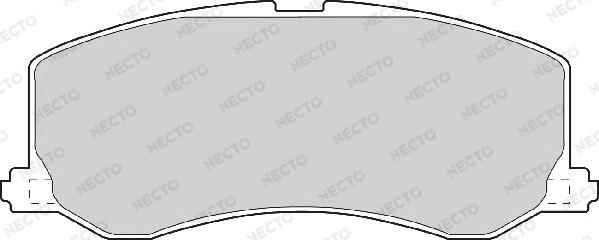 Necto FD906A - Тормозные колодки, дисковые, комплект autosila-amz.com