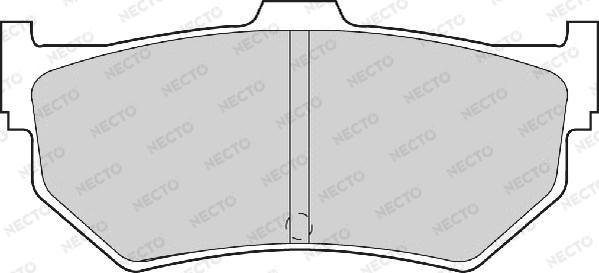 Necto FD900A - Тормозные колодки, дисковые, комплект autosila-amz.com