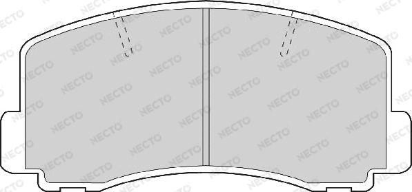 Necto FD901A - Тормозные колодки, дисковые, комплект autosila-amz.com