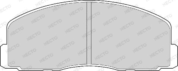 Necto FD903A - Тормозные колодки, дисковые, комплект autosila-amz.com