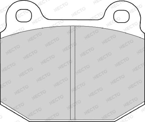 Necto FD465A - Тормозные колодки, дисковые, комплект autosila-amz.com