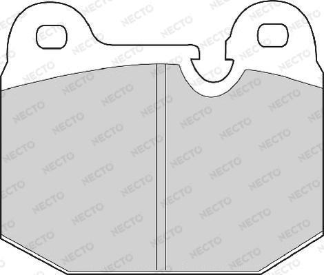 Necto FD4143A - Тормозные колодки, дисковые, комплект autosila-amz.com