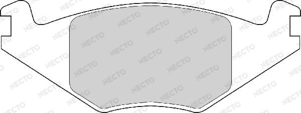 Necto FD4150A - Тормозные колодки, дисковые, комплект autosila-amz.com